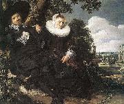 Frans Hals Married Couple in a Garden WGA oil on canvas